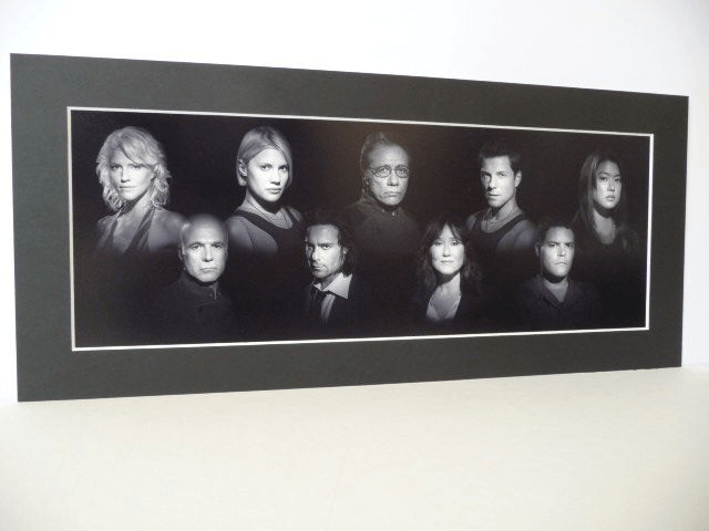Battlestar Galactica Black & White Cast Print