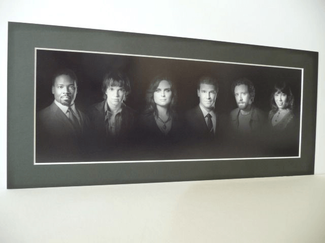 Bones Cast Black & White Print