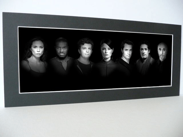 Continuum Cast Black & White Print