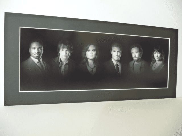 Bones Cast Black &amp; White Print